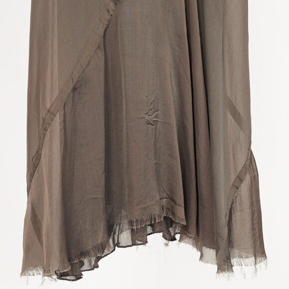 Rick Owens Anthem SS/11 "Dust" Silk-Blend Bias-Cut Midi Skirt - Picture 5 of 9